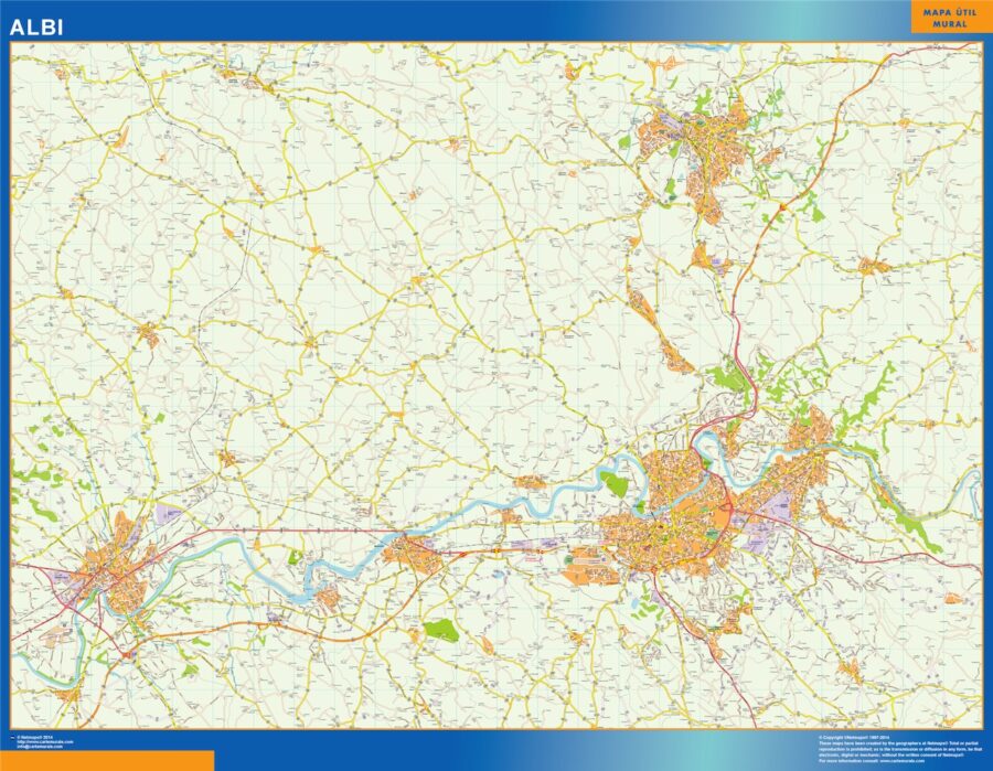 albi carte illustrator mapa EPS