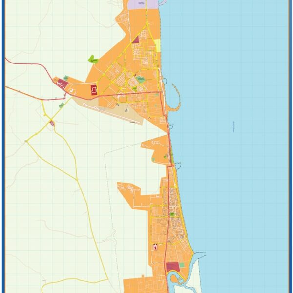 fujairah vector mapa illustrator