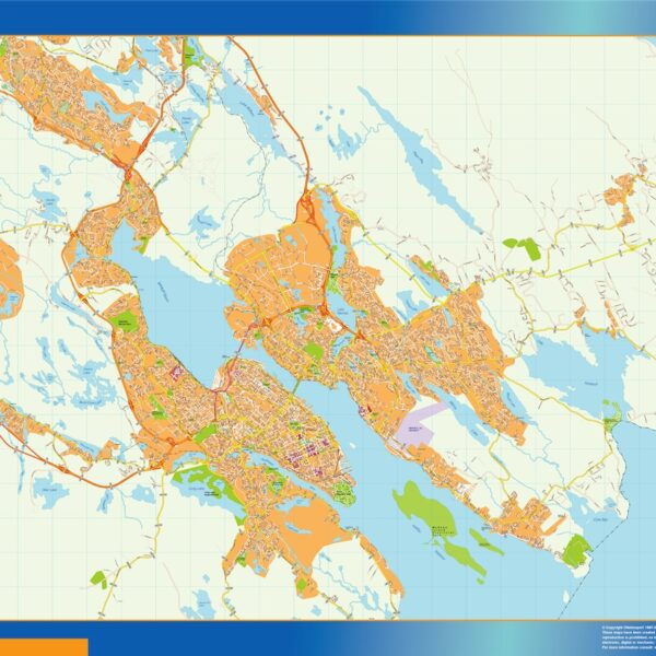 halifax vector mapa illustrator