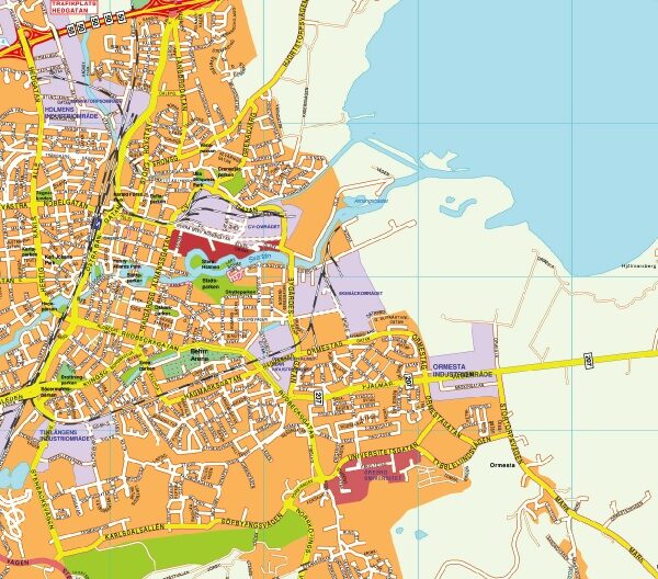 karta orebro mapa EPS