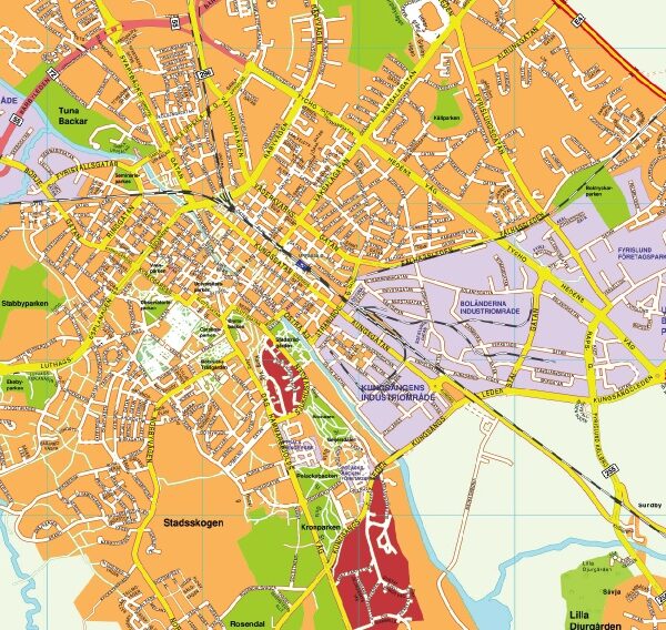 karta uppsala mapa EPS