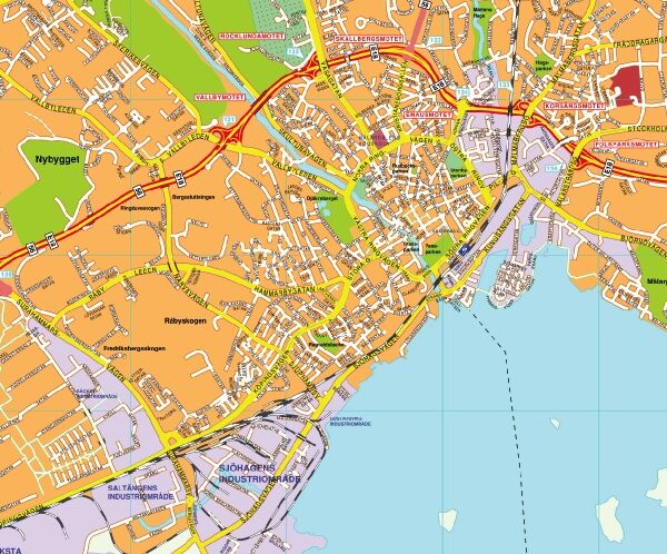 karta vasteras mapa EPS