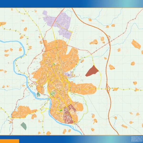 mapa vectorial lugo illustrator EPS