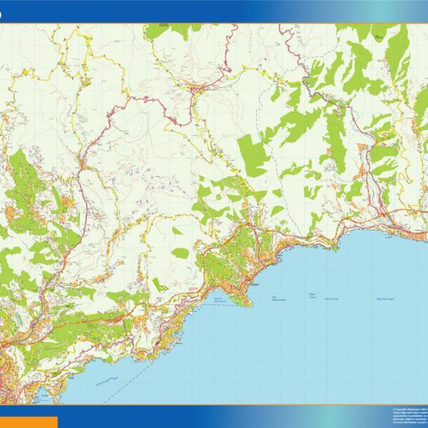 monaco carte illustrator mapa EPS