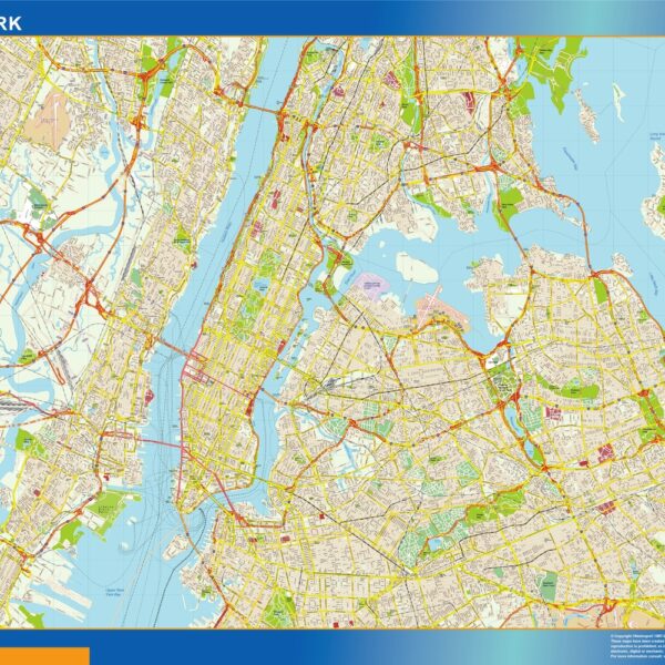 new york vector mapa illustrator