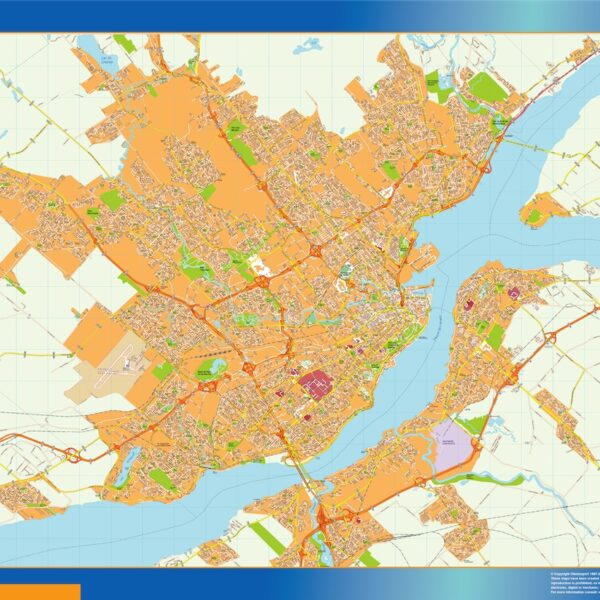 quebec vector mapa illustrator