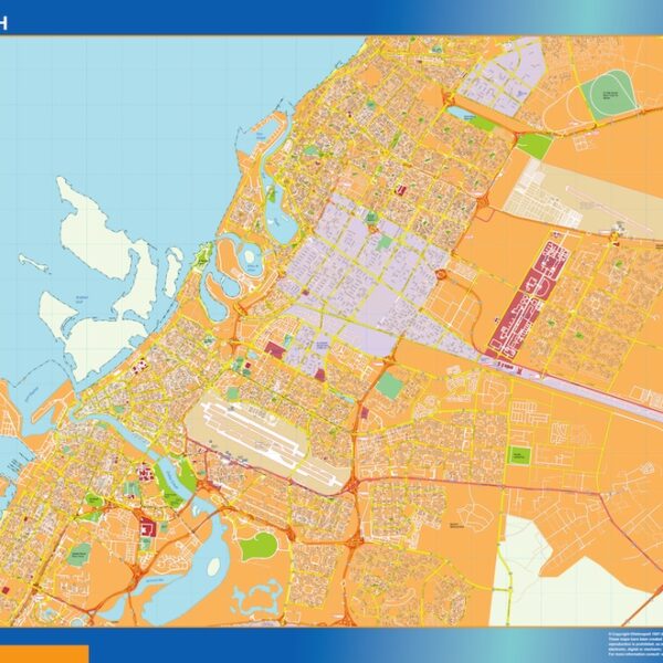 sharjah vector mapa illustrator