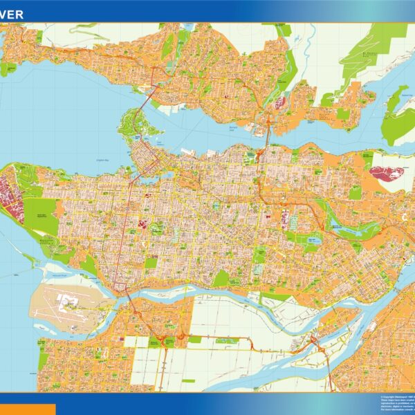 vancouver vector mapa illustrator