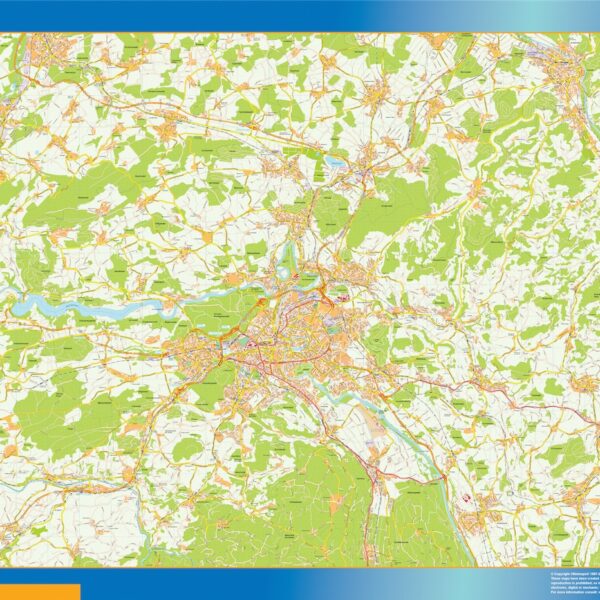 Bern vector mapa digital