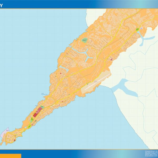 Conakry vector mapa digital