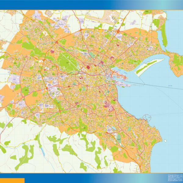 Dublin vector map