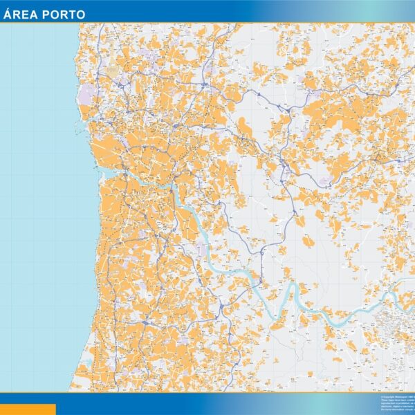 Grande Area Porto mapa digital