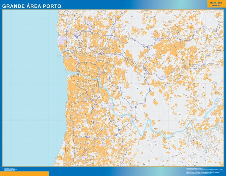 Grande Area Porto mapa digital