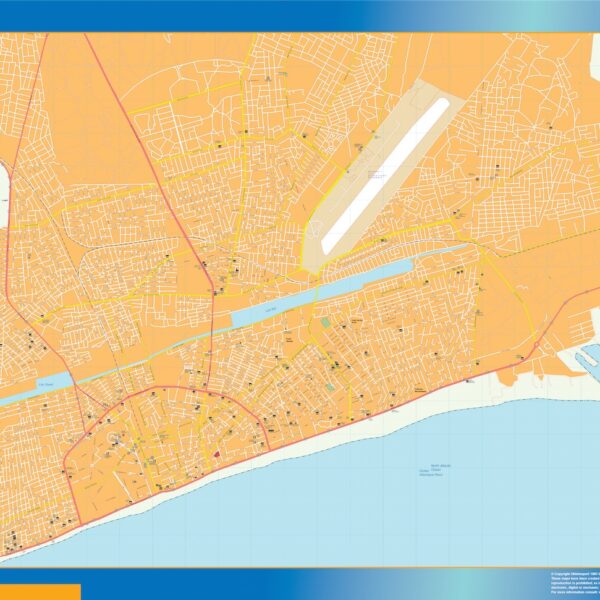 Lome vector mapa digital