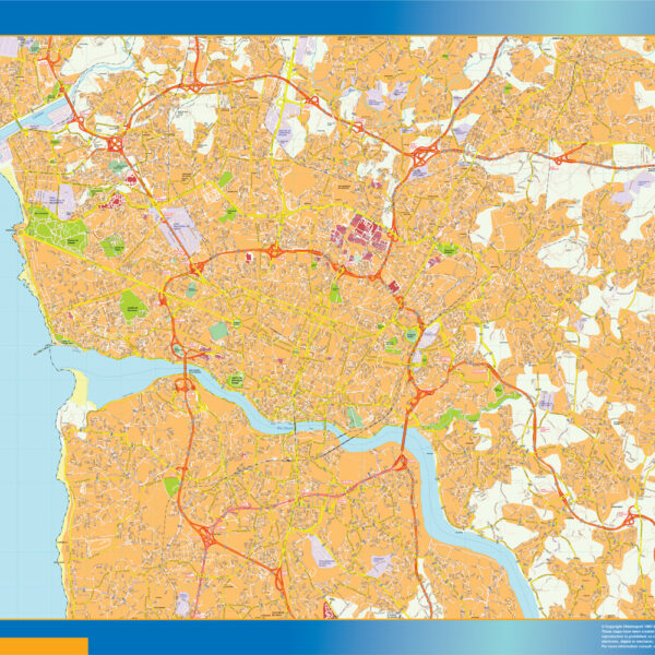 Porto vector mapa digital