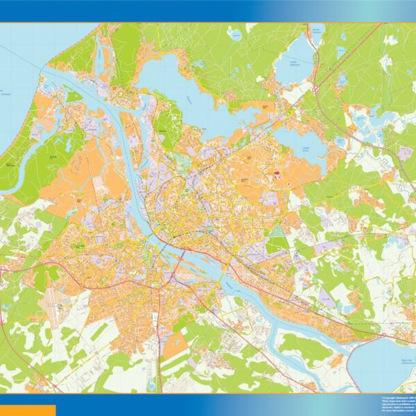 Riga vector mapa digital
