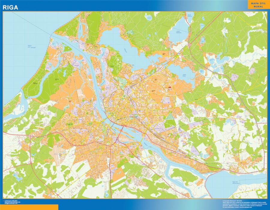 Riga vector mapa digital