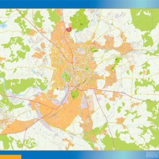 Vilna mapa vetorial digital