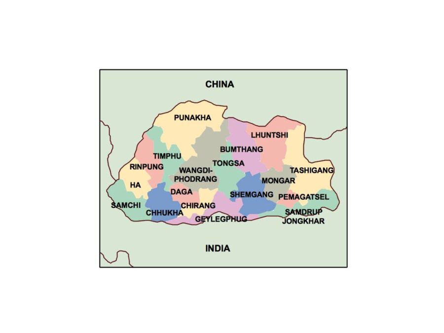 bhutan powerpoint mapa presentaciones