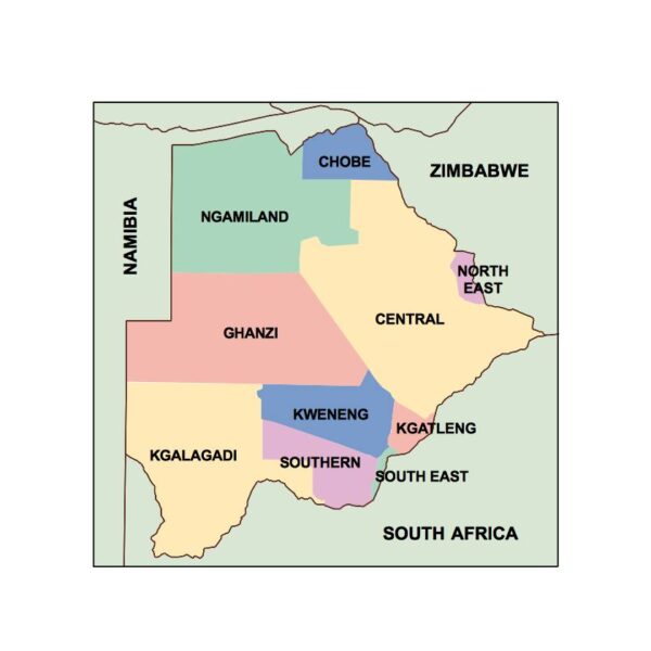 botswana powerpoint mapa presentaciones
