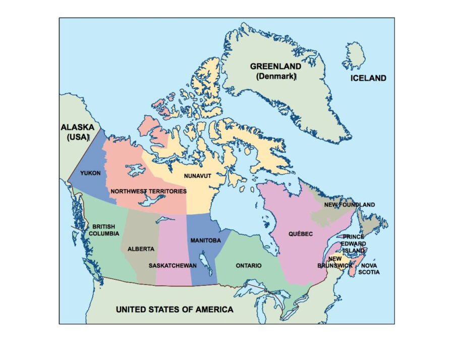 canada powerpoint mapa presentaciones