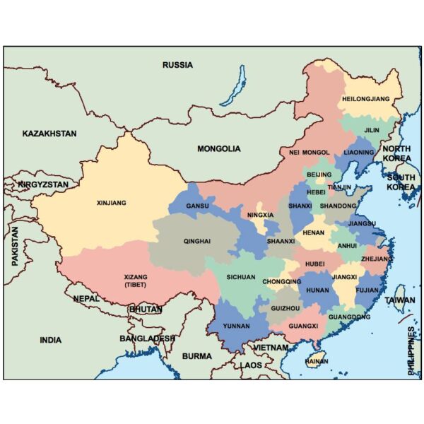 china powerpoint mapa presentaciones