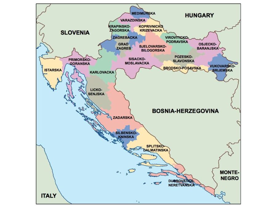Croacia powerpoint mapa presentaciones