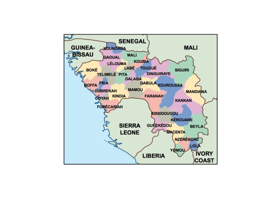 guinea powerpoint mapa presentaciones