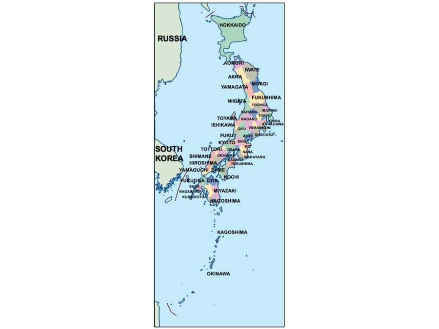 Japón powerpoint mapa presentaciones