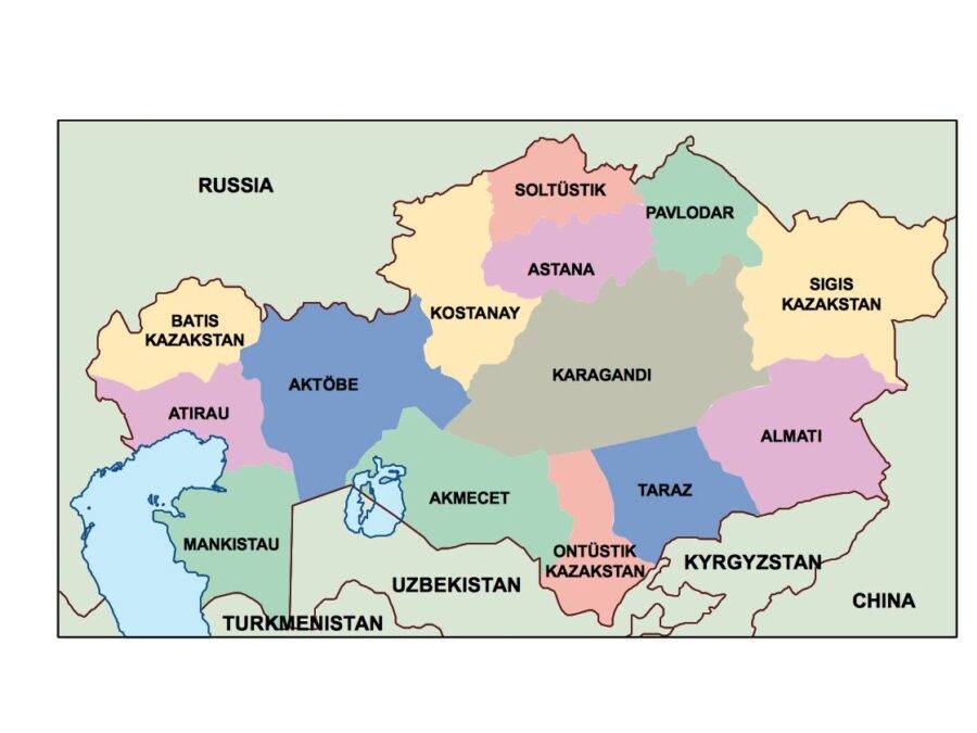 kazakhstan powerpoint mapa presentaciones