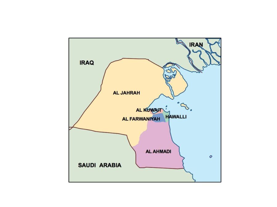 kuwait powerpoint mapa presentaciones