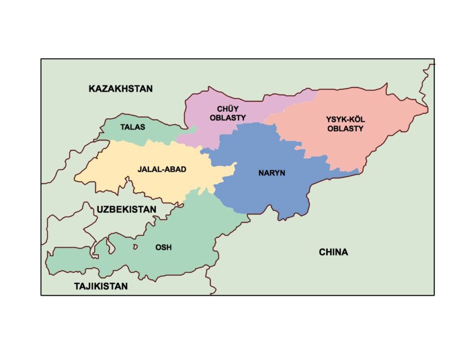 kyrgyzstan powerpoint mapa presentaciones