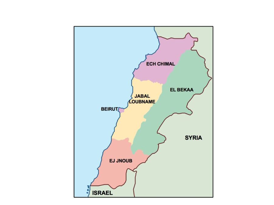 lebanon powerpoint mapa presentaciones