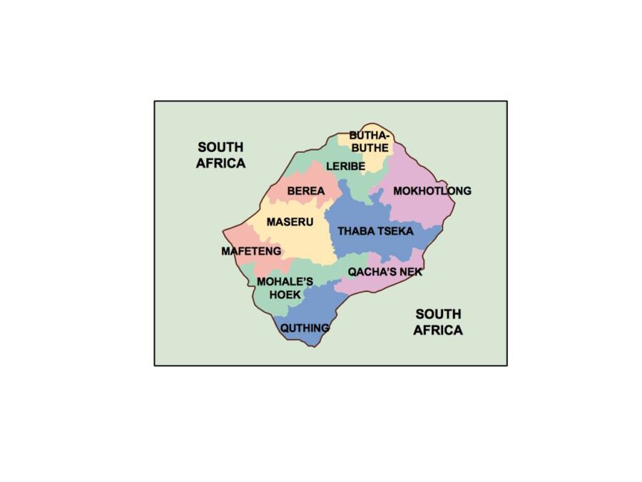 lesotho powerpoint mapa presentaciones