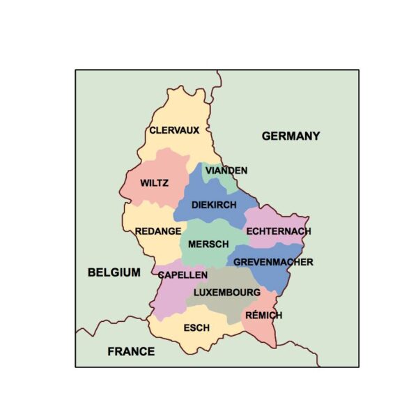 luxembourg powerpoint mapa presentaciones
