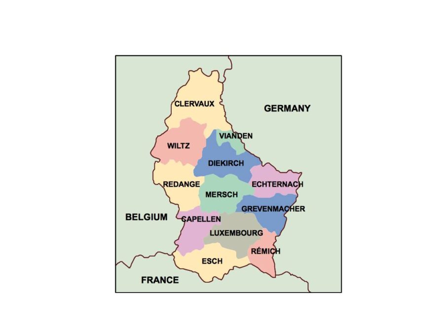 luxembourg powerpoint mapa presentaciones