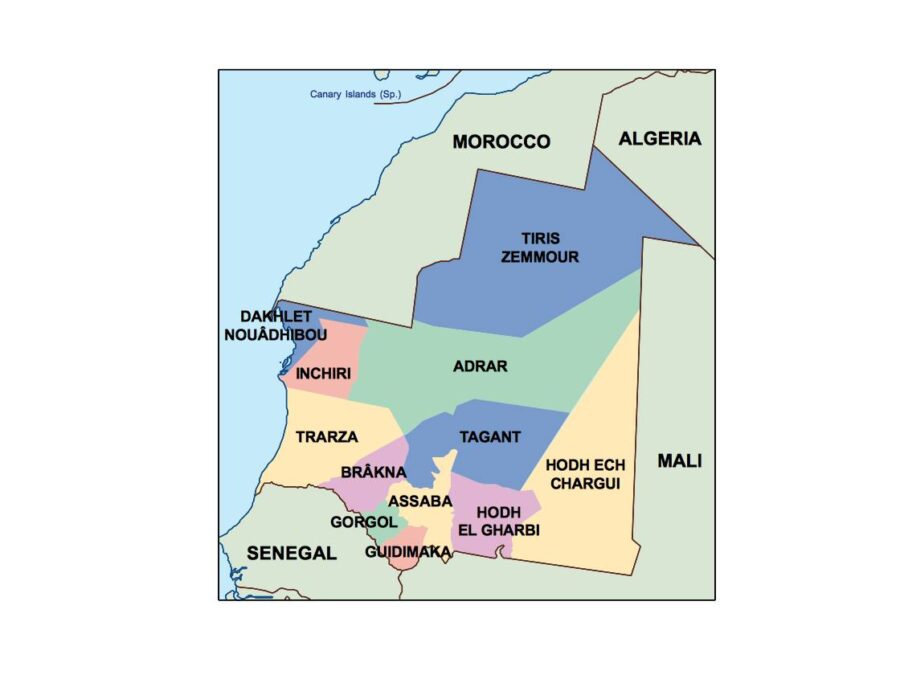 mauritania powerpoint mapa presentaciones