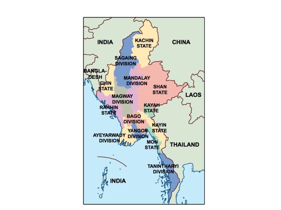 myanmar powerpoint mapa presentaciones