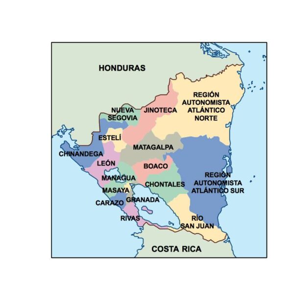 nicaragua powerpoint mapa presentaciones