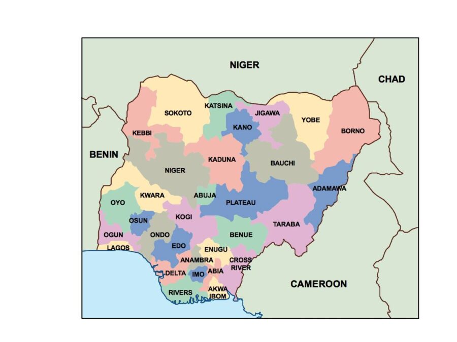 nigeria powerpoint mapa presentaciones