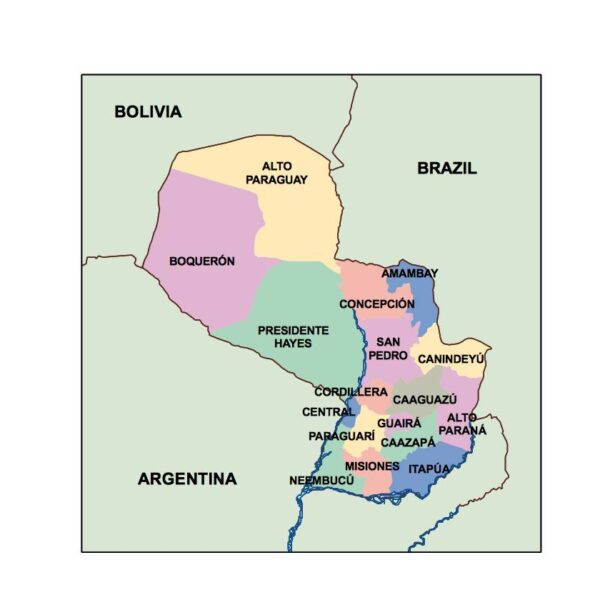 paraguay powerpoint mapa presentaciones