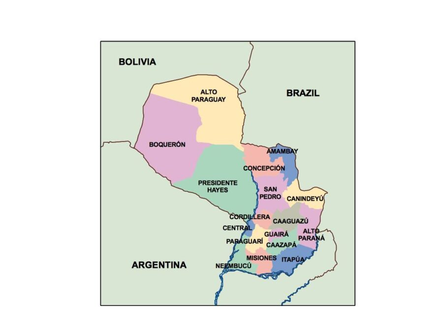 paraguay powerpoint mapa presentaciones