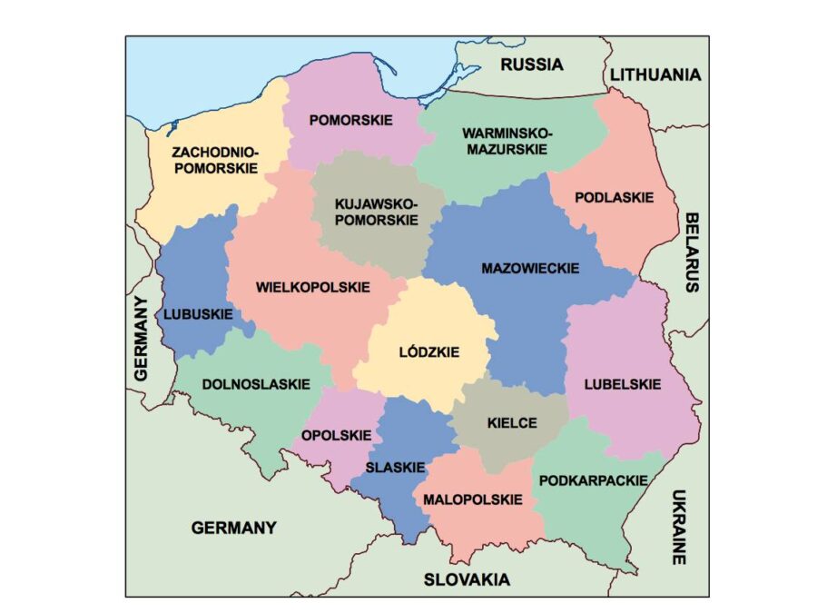 Polonia powerpoint mapa presentaciones