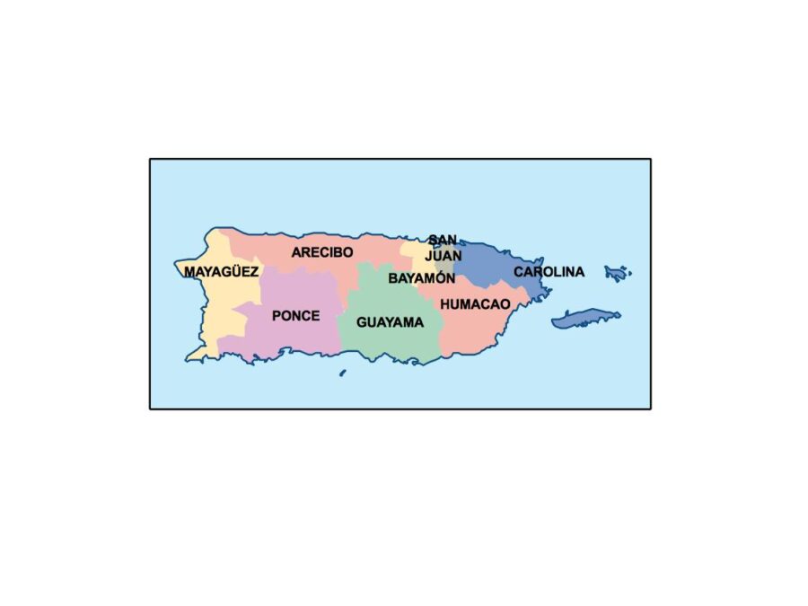 puerto rico powerpoint mapa presentaciones