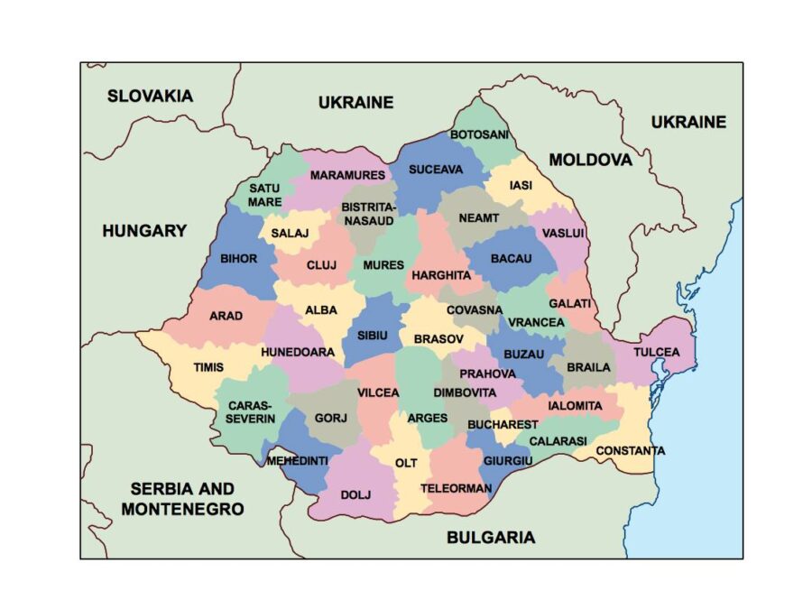 romania powerpoint mapa presentaciones