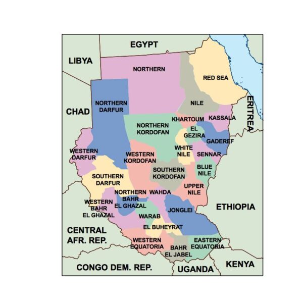 sudan powerpoint mapa presentaciones