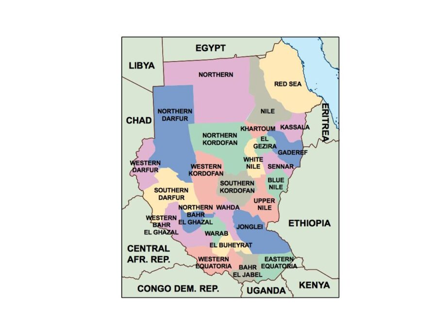 sudan powerpoint mapa presentaciones