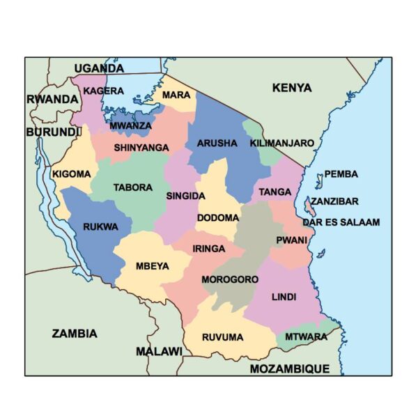 tanzania powerpoint mapa presentaciones