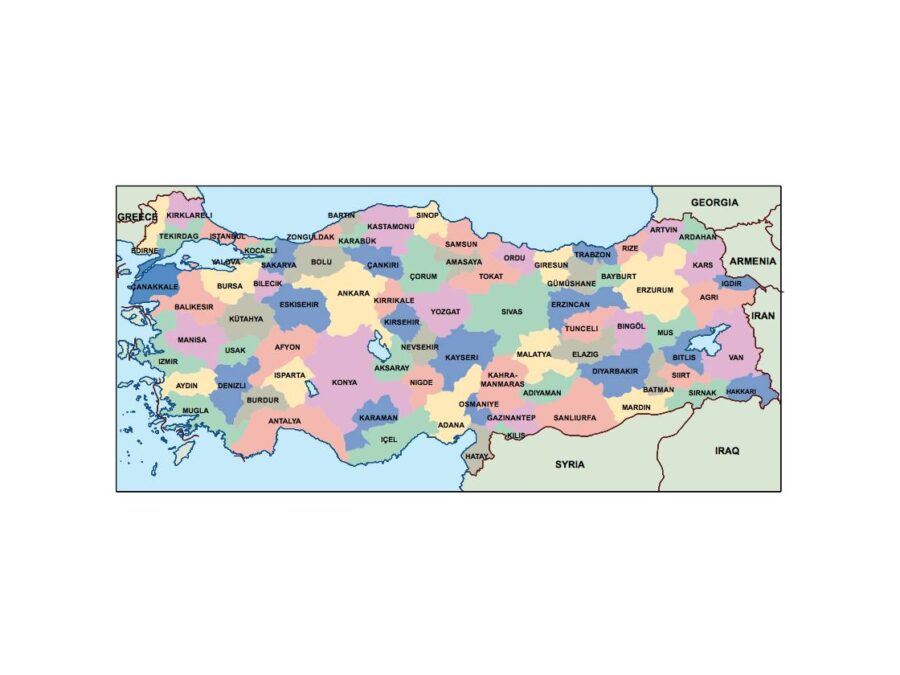 Turquía powerpoint mapa presentaciones