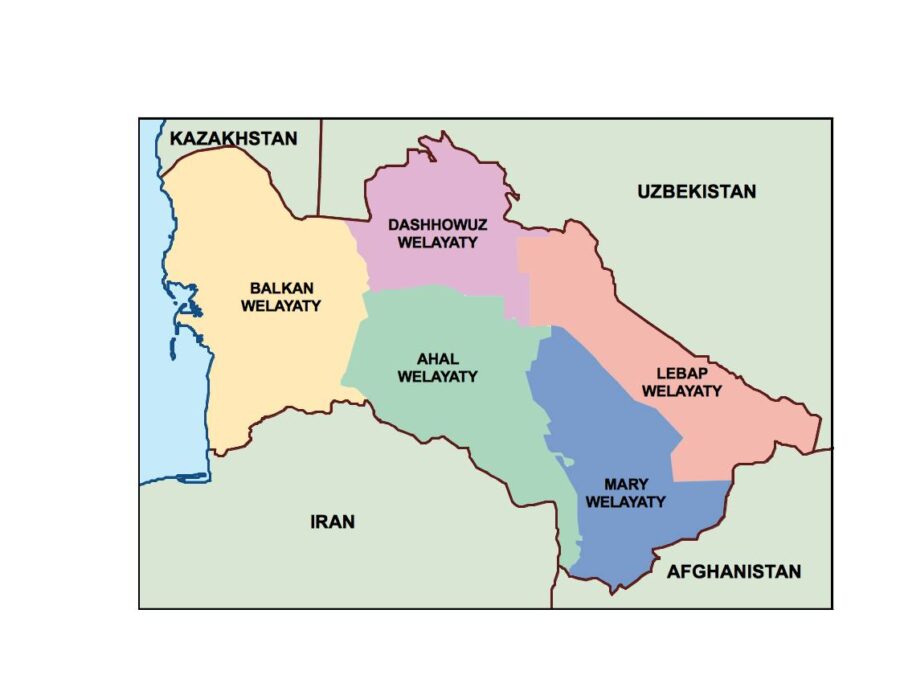 turkmenistan powerpoint mapa presentaciones